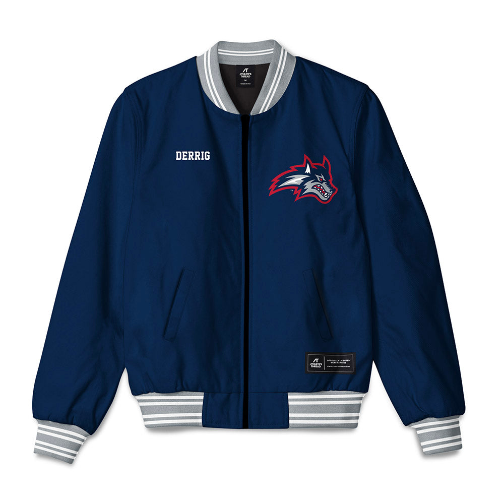 Stony Brook - NCAA Men's Track & Field : Mason Derrig - Bomber Jacket-0