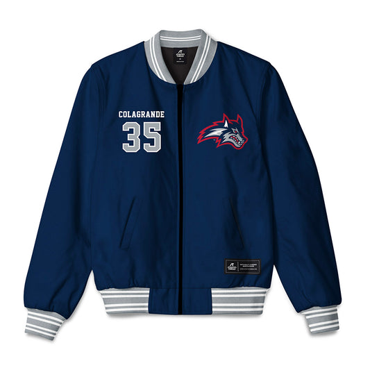 Stony Brook - NCAA Baseball : Aidan Colagrande - Bomber Jacket-0