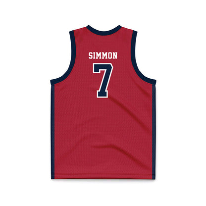 Stony Brook - NCAA Men's Basketball : Ethan Simmon - Basketball Jersey-1
