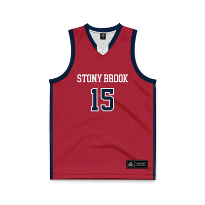 Stony Brook - NCAA Men's Basketball : Quin Gorman - Basketball Jersey-0