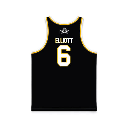 NKU - NCAA Men's Basketball : Ethan Elliott - Black Basketball Jersey-1