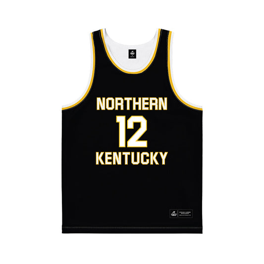 NKU - NCAA Men's Basketball : Addison Archer - Black Basketball Jersey-0