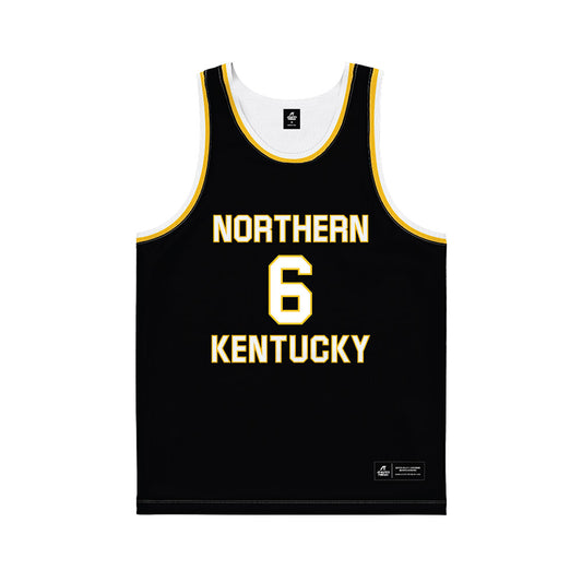 NKU - NCAA Men's Basketball : Ethan Elliott - Black Basketball Jersey-0