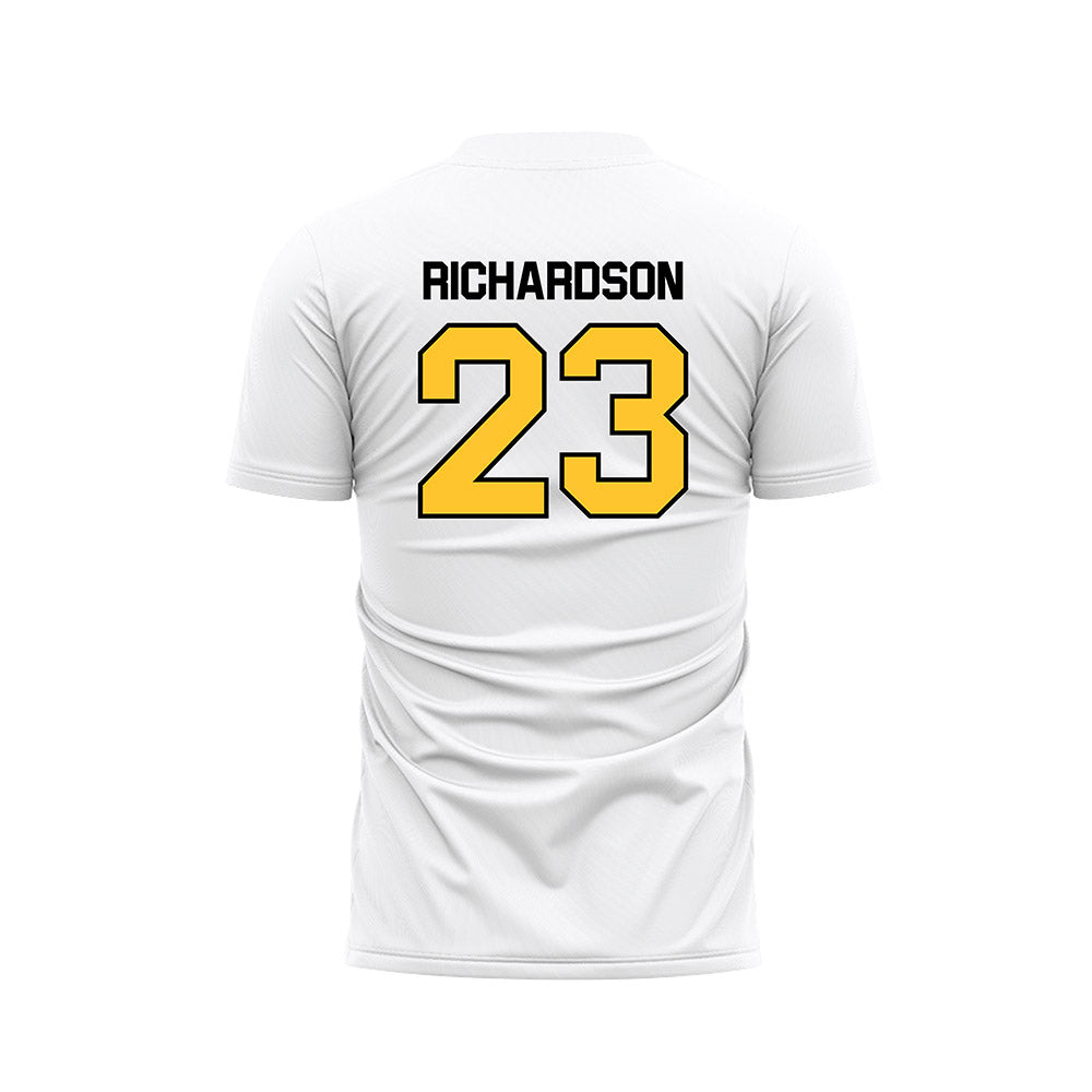 NKU - NCAA Men's Soccer : Aaron Richardson - White Soccer Jersey-1