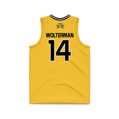 NKU - NCAA Women's Basketball : Abby Wolterman - Gold Basketball Jersey-1