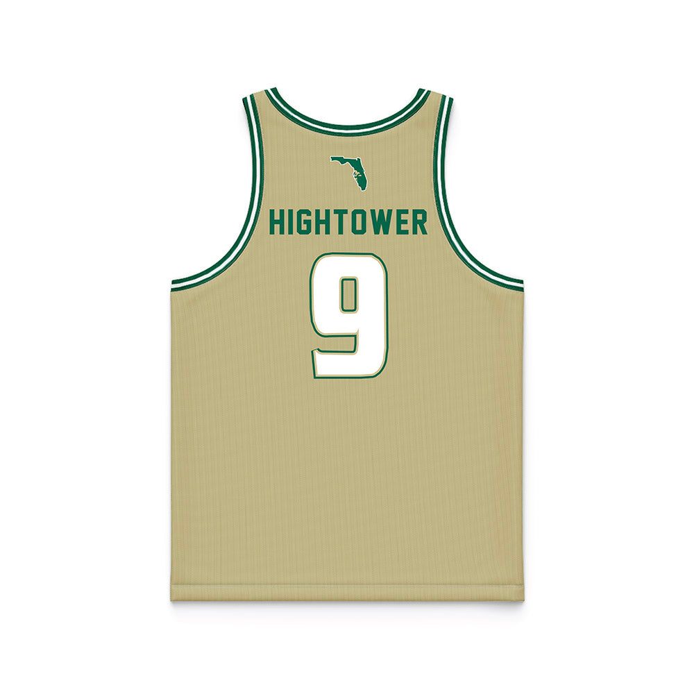 USF - NCAA Men's Basketball : Gavin Hightower - Gold Basketball Jersey-1