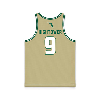 USF - NCAA Men's Basketball : Gavin Hightower - Gold Basketball Jersey-1