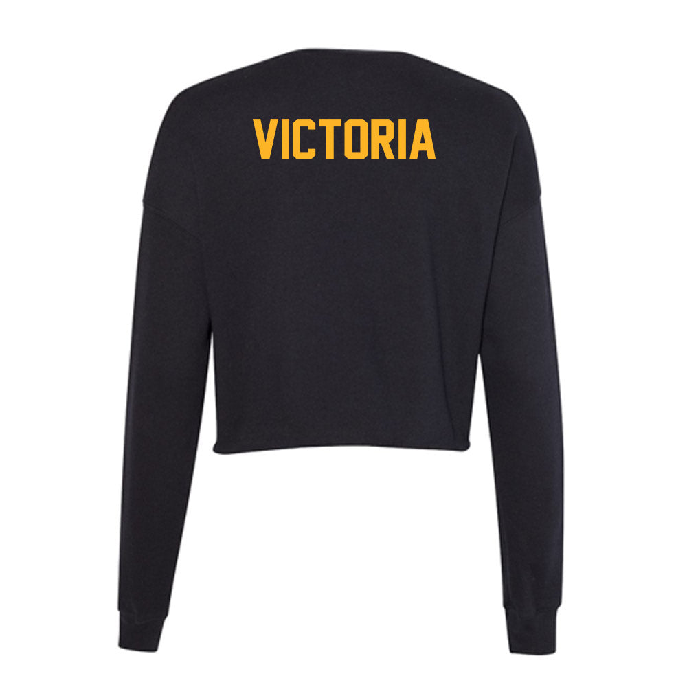 Humboldt State - NCAA Wrestling : Jayson Victoria - Women's Cropped Crew Fleece-1