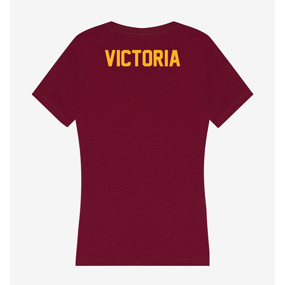 Humboldt State - NCAA Wrestling : Jayson Victoria - Women's V-Neck T-Shirt-1