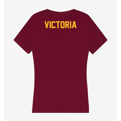 Humboldt State - NCAA Wrestling : Jayson Victoria - Women's V-Neck T-Shirt-1