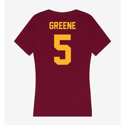 Humboldt State - NCAA Women's Volleyball : Rahni Greene - Women's V-Neck T-Shirt-1