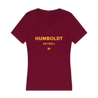 Humboldt State - NCAA Softball : Mason Hatton - Women's V-Neck T-Shirt-0
