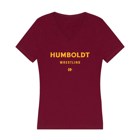 Humboldt State - NCAA Wrestling : Jayson Victoria - Women's V-Neck T-Shirt-0