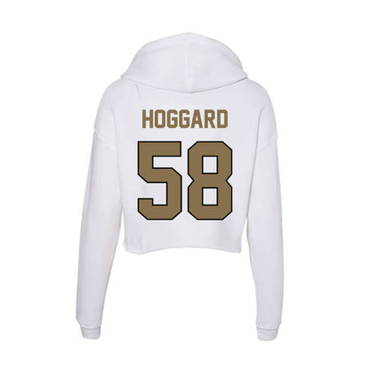 Bryant - NCAA Football : Destyn Hoggard - Women's Crop Fleece Hooded Sweatshirt-1