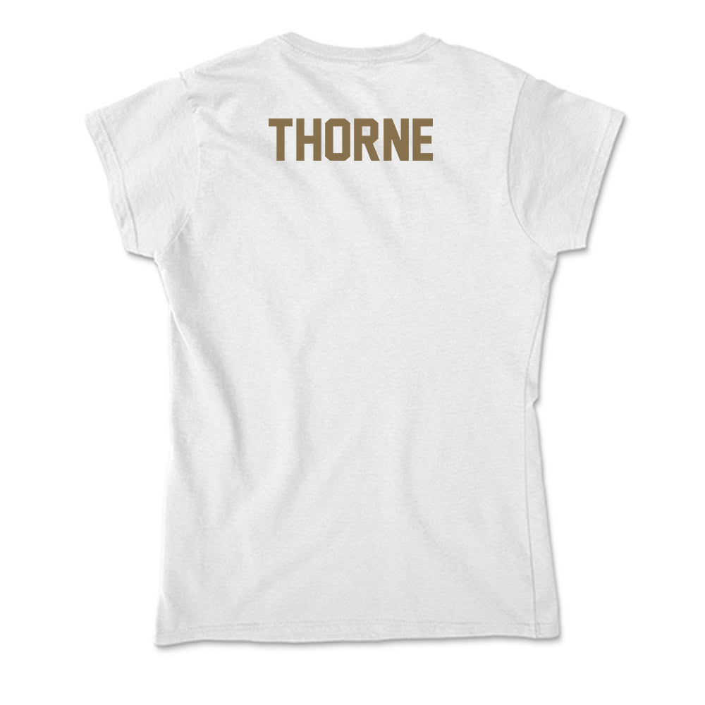 Bryant - NCAA Men's Track & Field : Aidan Thorne - Soft Style Women’s T-Shirt-1