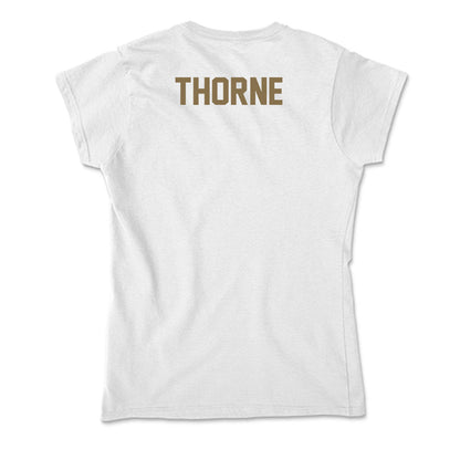 Bryant - NCAA Men's Track & Field : Aidan Thorne - Soft Style Women’s T-Shirt-1
