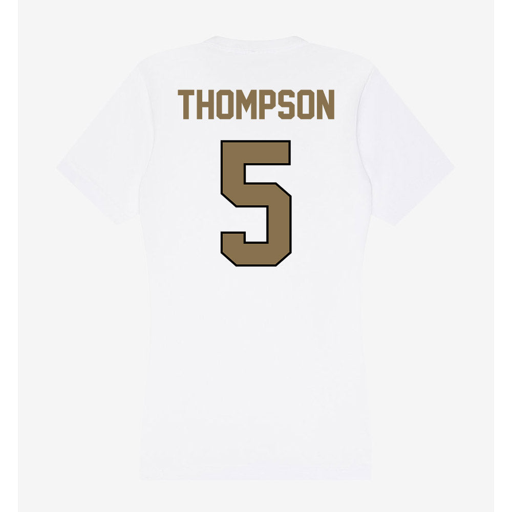Bryant - NCAA Softball : Teagan Thompson - Women's V-Neck T-Shirt-1