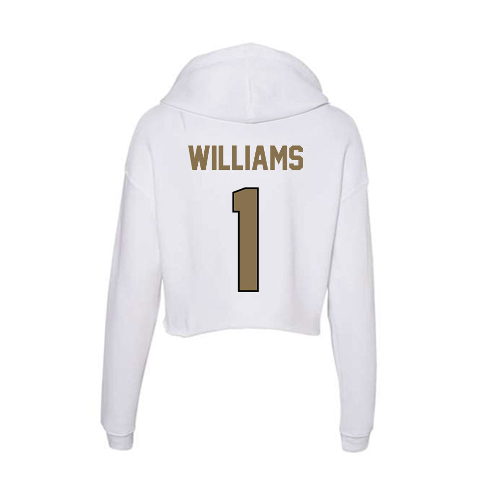 Bryant - NCAA Football : Keylijah Williams - Women's Crop Fleece Hoodie-1