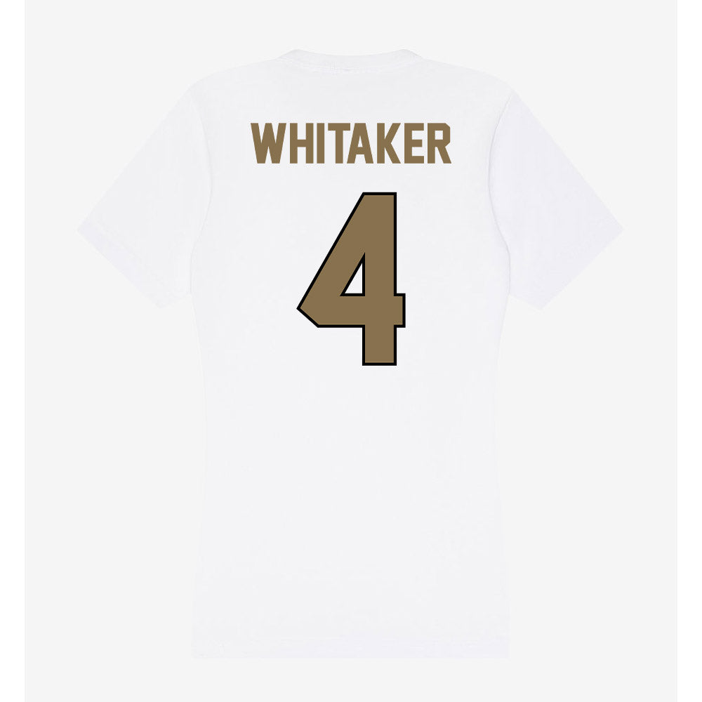 Bryant - NCAA Softball : Keeley Whitaker - Women's V-Neck T-Shirt-1