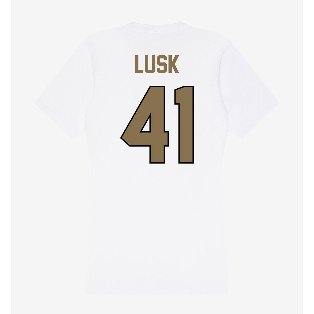 Bryant - NCAA Football : Drake Lusk - Women's V-Neck T-Shirt-1