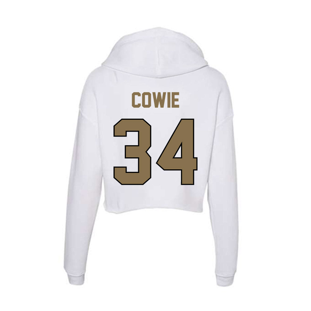 Bryant - NCAA Football : Sean Cowie - Women's Crop Fleece Hoodie-1