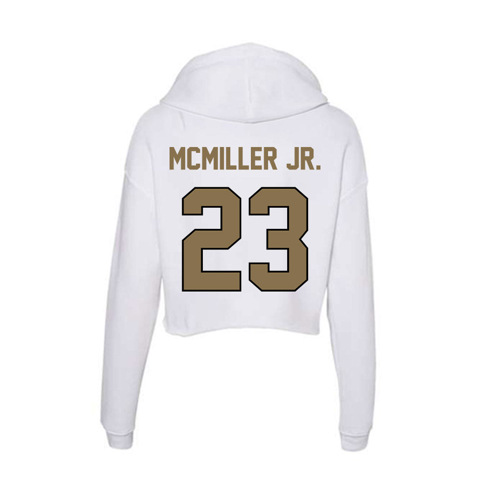 Bryant - NCAA Football : Omaris McMiller Jr. - Women's Crop Fleece Hoodie-1