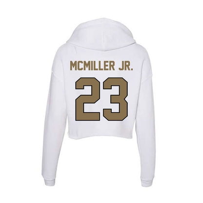 Bryant - NCAA Football : Omaris McMiller Jr. - Women's Crop Fleece Hoodie-1