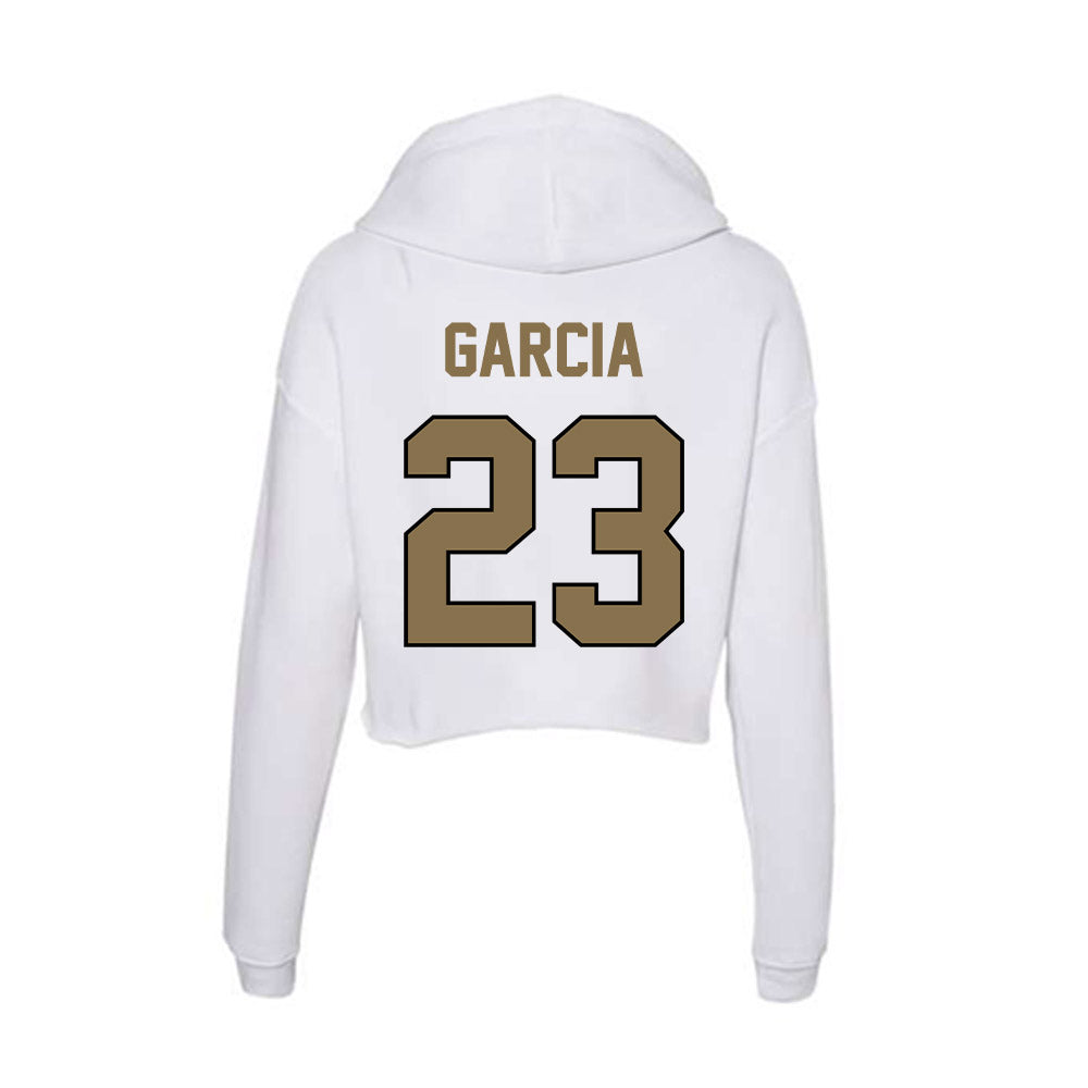 Bryant - NCAA Baseball : Ellis Garcia - Women's Crop Fleece Hoodie-1