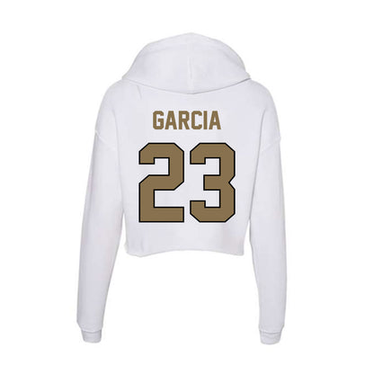 Bryant - NCAA Baseball : Ellis Garcia - Women's Crop Fleece Hoodie-1