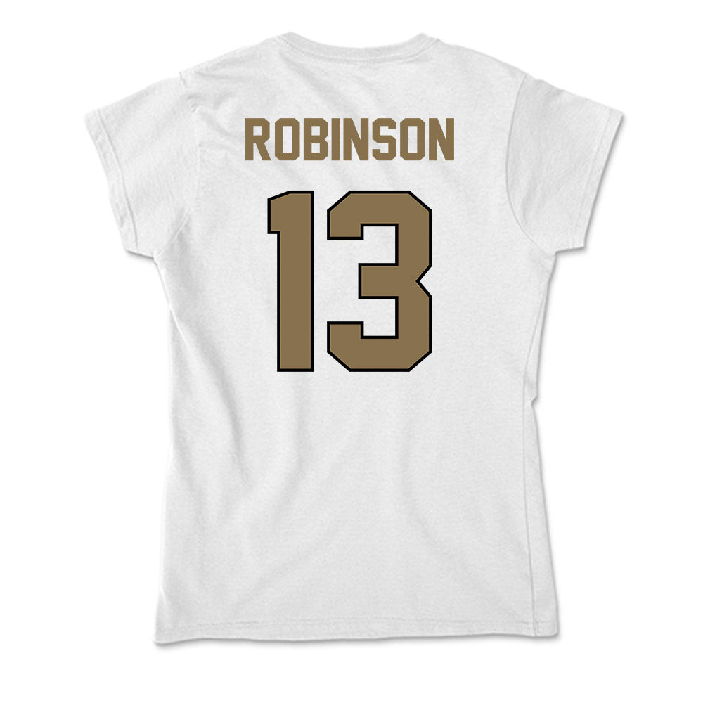 Bryant - NCAA Men's Basketball : Jakai Robinson - Soft Style Women’s T-Shirt-1