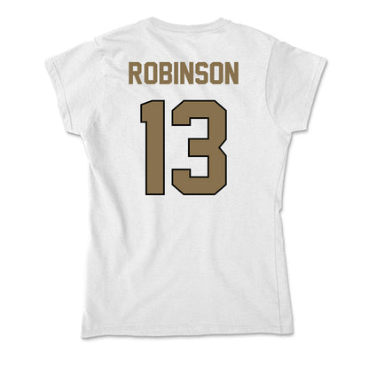 Bryant - NCAA Men's Basketball : Jakai Robinson - Soft Style Women’s T-Shirt-1