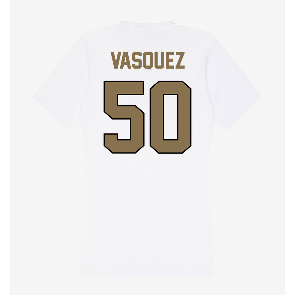Bryant - NCAA Football : Hector Vasquez - Women's V-Neck T-Shirt-1