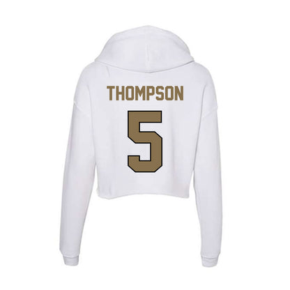 Bryant - NCAA Softball : Teagan Thompson - Women's Crop Fleece Hoodie-1