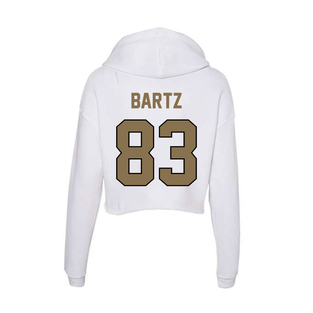 Bryant - NCAA Football : Braxton Bartz - Women's Crop Fleece Hoodie-1
