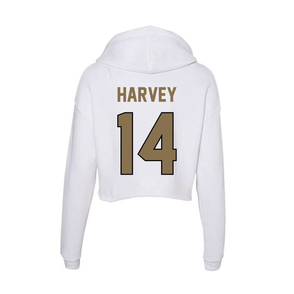 Bryant - NCAA Men's Basketball : Keegan Harvey - Women's Crop Fleece Hoodie-1