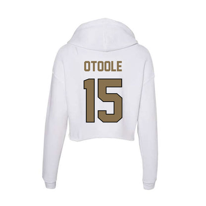 Bryant - NCAA Football : Owen OToole - Women's Crop Fleece Hoodie-1