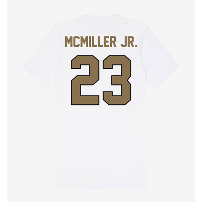Bryant - NCAA Football : Omaris McMiller Jr. - Women's V-Neck T-Shirt-1