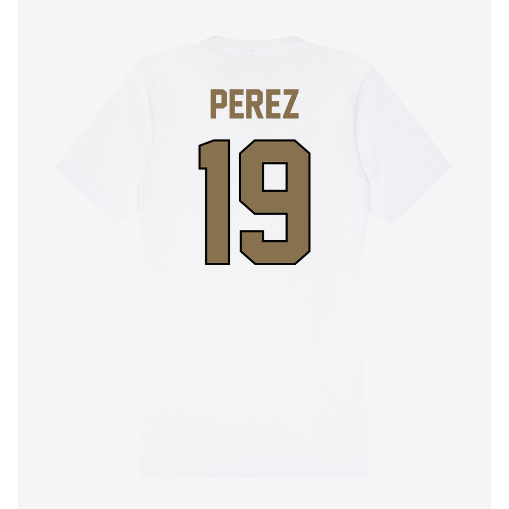 Bryant - NCAA Football : AJ Perez - Women's V-Neck T-Shirt-1