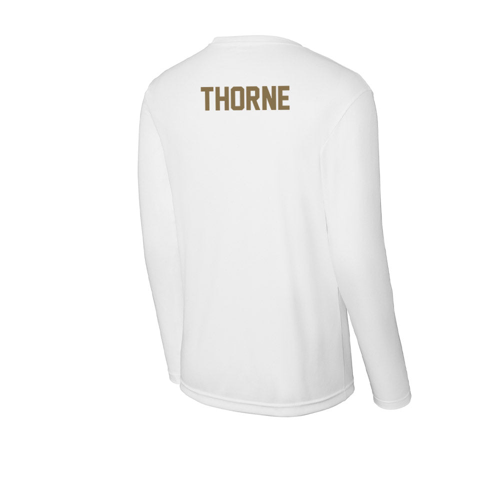 Bryant - NCAA Men's Track & Field : Aidan Thorne - Activewear Long Sleeve T-Shirt-1