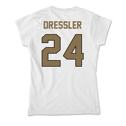 Bryant - NCAA Baseball : Justin Dressler - Soft Style Women’s T-Shirt-1