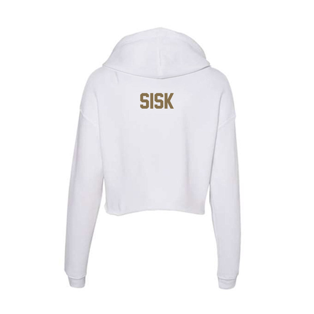 Bryant - NCAA Women's Swimming & Diving : Colleen Sisk - Women's Crop Fleece Hoodie-1