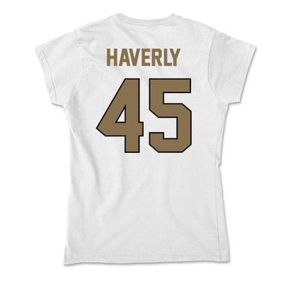 Bryant - NCAA Men's Lacrosse : Justin Haverly - Soft Style Women’s T-Shirt-1