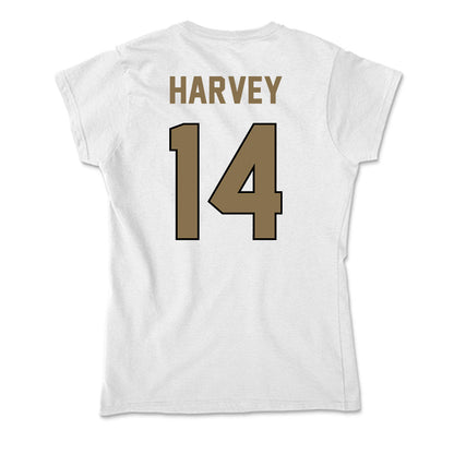 Bryant - NCAA Men's Basketball : Keegan Harvey - Soft Style Women’s T-Shirt-1