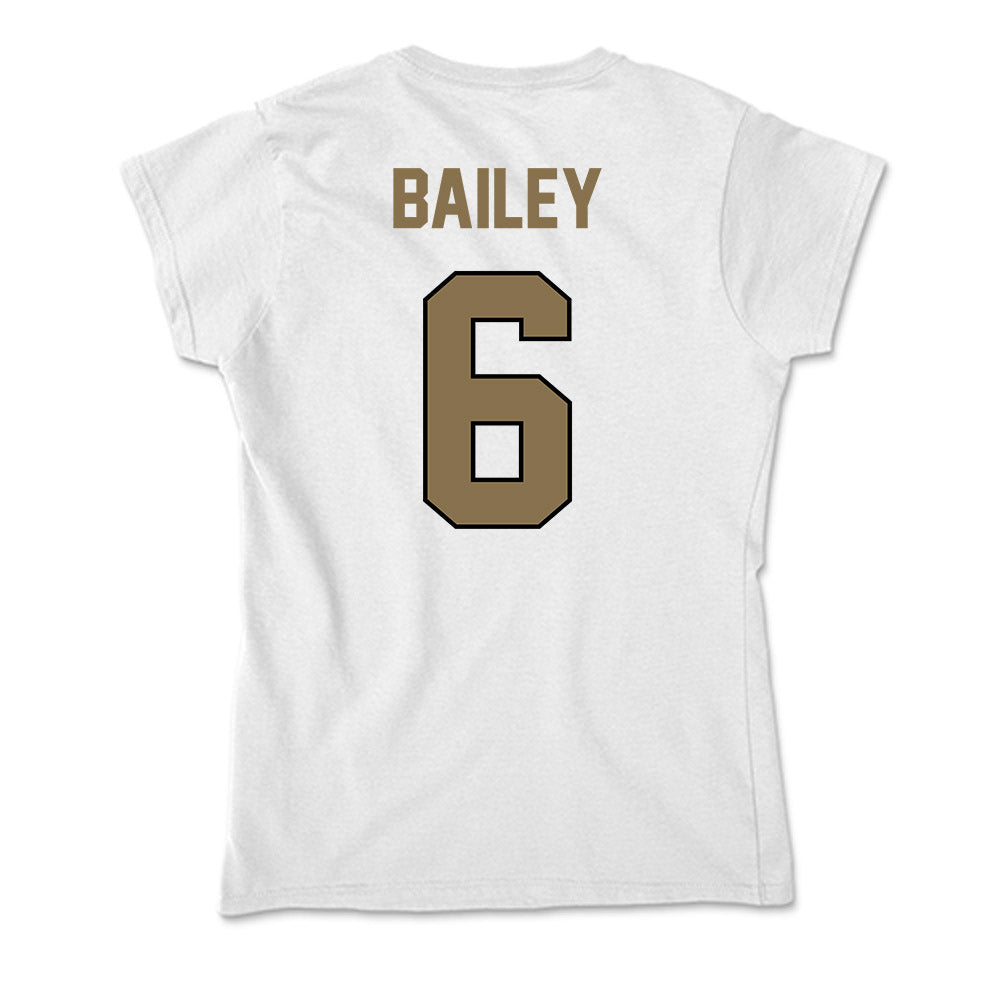 Bryant - NCAA Men's Basketball : Langston Bailey - Soft Style Women’s T-Shirt-1