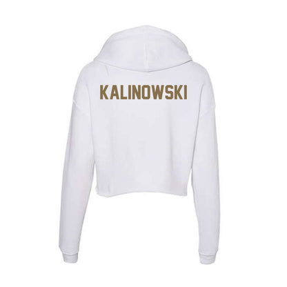 Bryant - NCAA Women's Track & Field : Amanda Kalinowski - Women's Crop Fleece Hoodie-1