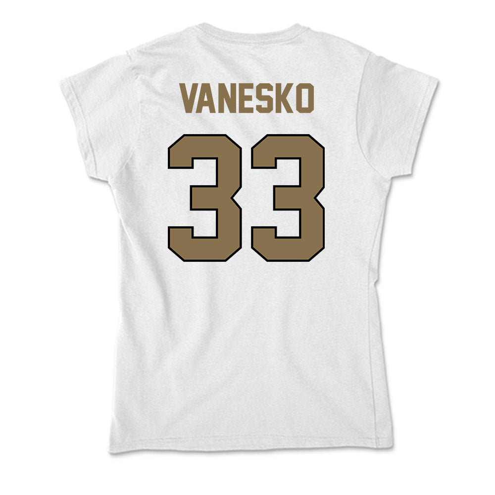 Bryant - NCAA Baseball : Jackson Vanesko - Soft Style Women’s T-Shirt-1