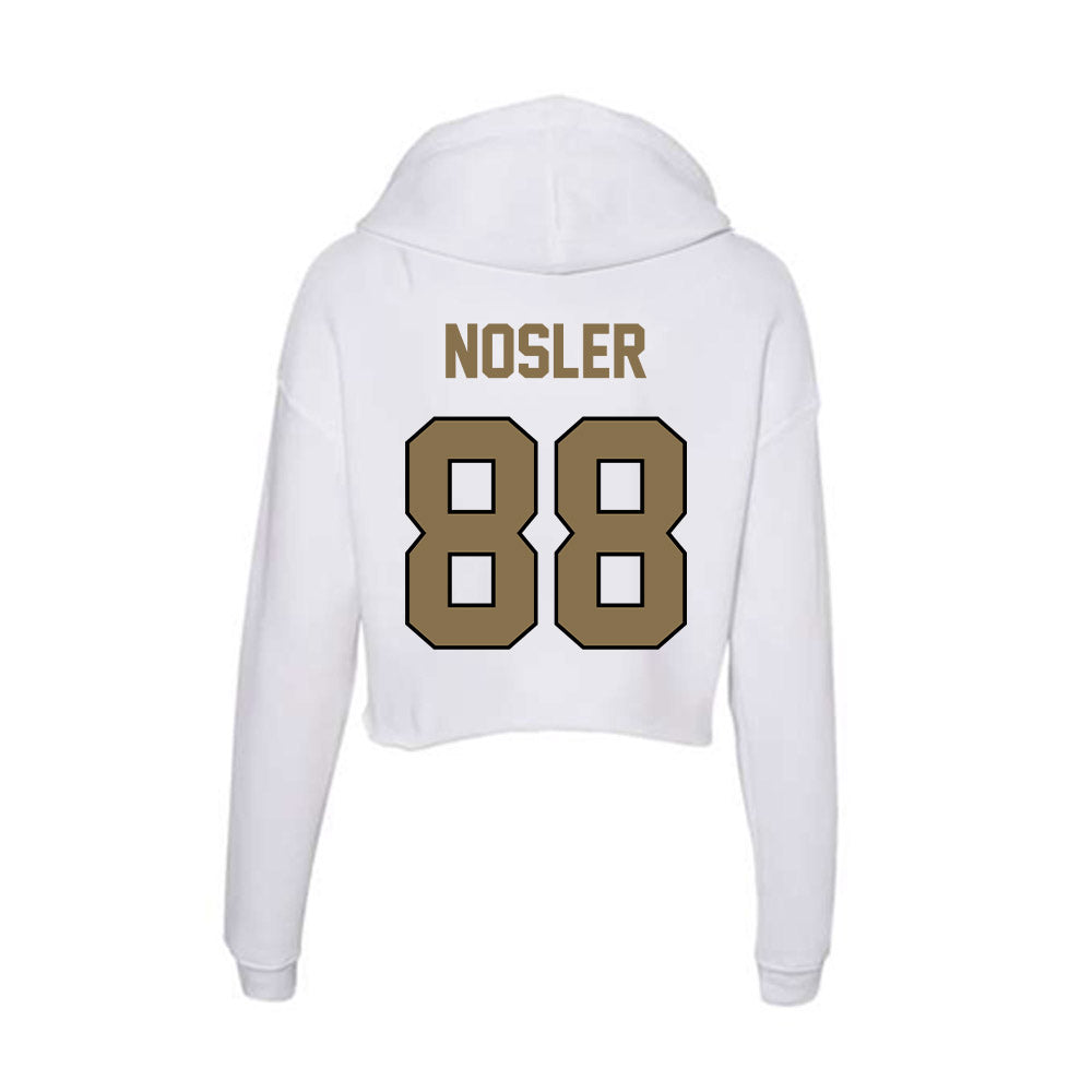 Bryant - NCAA Football : Maximus Nosler - Women's Crop Fleece Hoodie-1