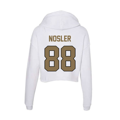 Bryant - NCAA Football : Maximus Nosler - Women's Crop Fleece Hoodie-1