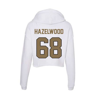 Bryant - NCAA Football : Jayden Hazelwood - Women's Crop Fleece Hoodie-1
