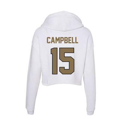 Bryant - NCAA Women's Basketball : Azanah Campbell - Women's Crop Fleece Hoodie-1